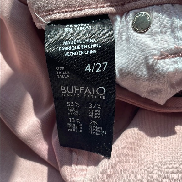 Buffalo David Bitton Chic Light Pink Skinny Jeans - Picture 4 of 8